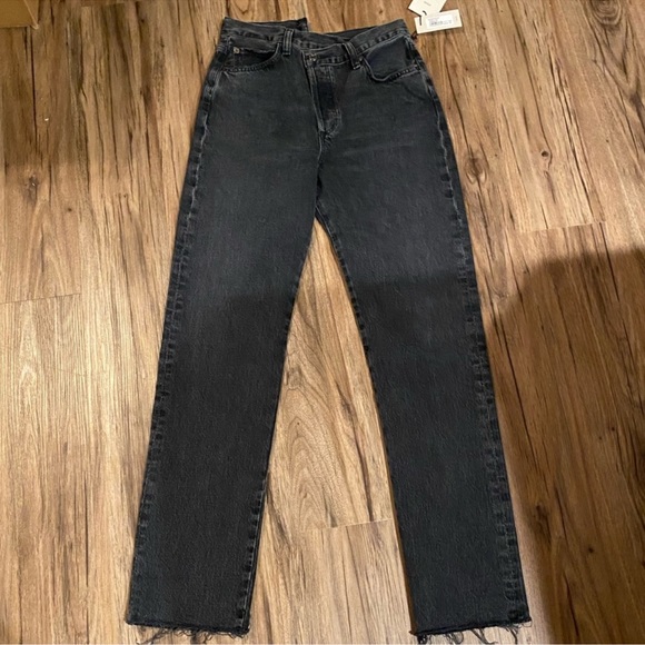 NEW Agolde Criss Cross Straight Jeans - Picture 4 of 7